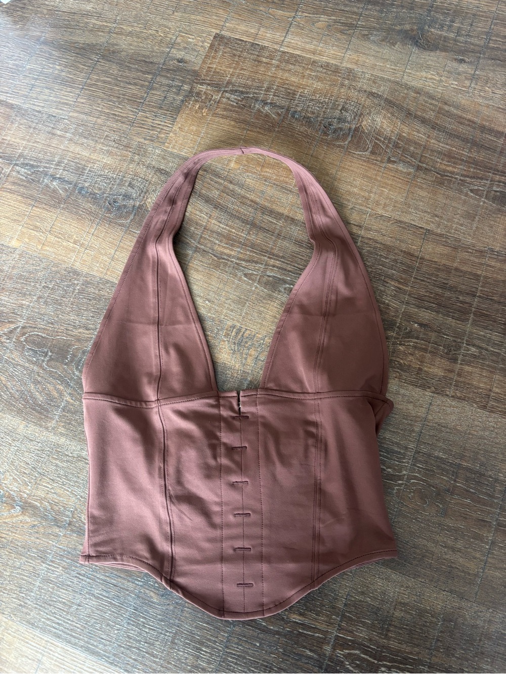 Brown Halter Top